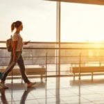 Traveller at the airport