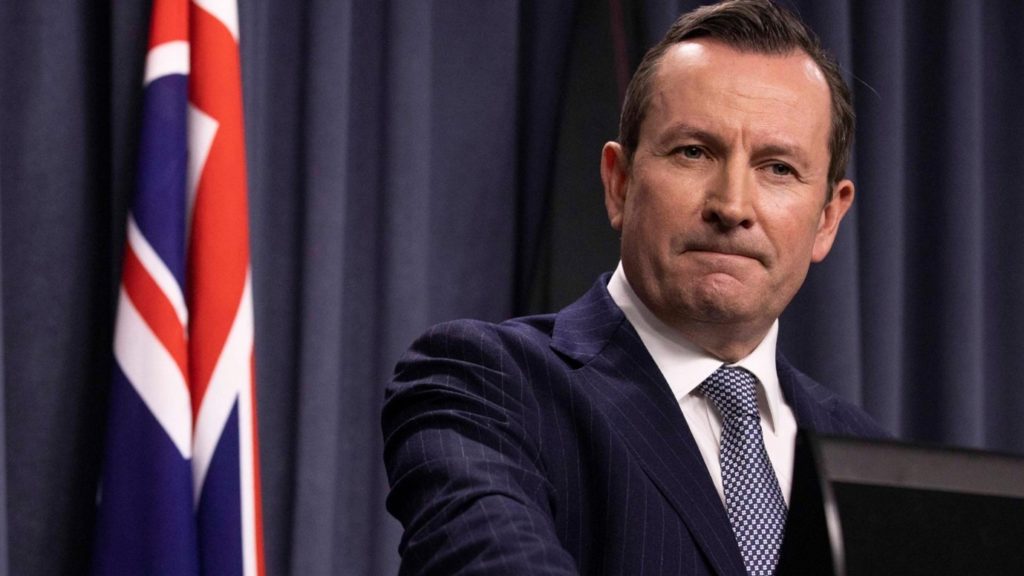 WA Premier Mark McGowan