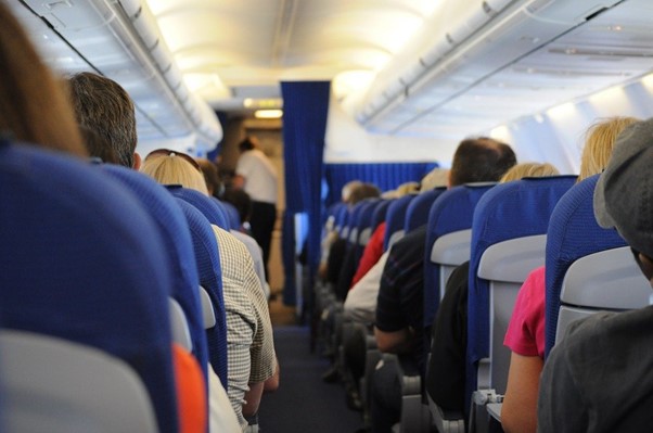 Passengers Seating on a Plane
