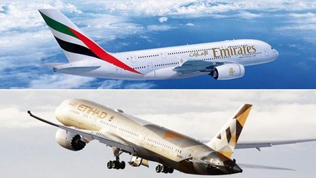Emirates and Etihad UAE Airlines