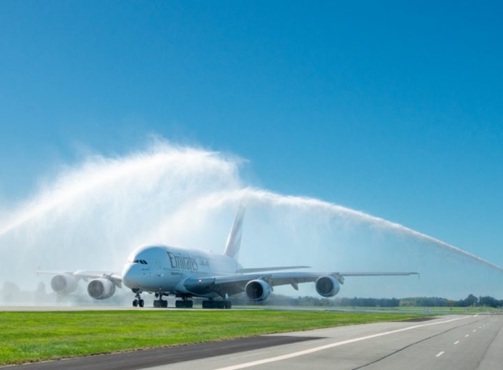 Christchurch Welcomes Back Emirates’ A380