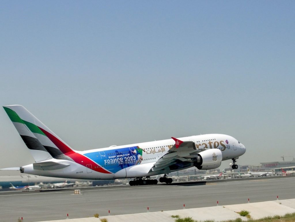 Emirates Debuts Rugby World Cup 2023 Livery On The A380