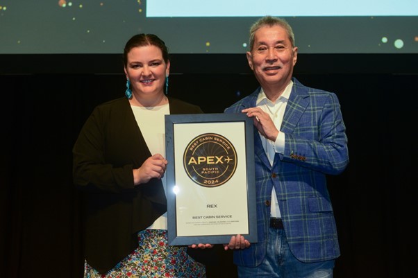 REX Wins Best Cabin Crew APEX Award In South Pacific