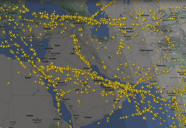 Airlines Reroute Flights: Airspace Tensions Rise Amid Middle East Conflict