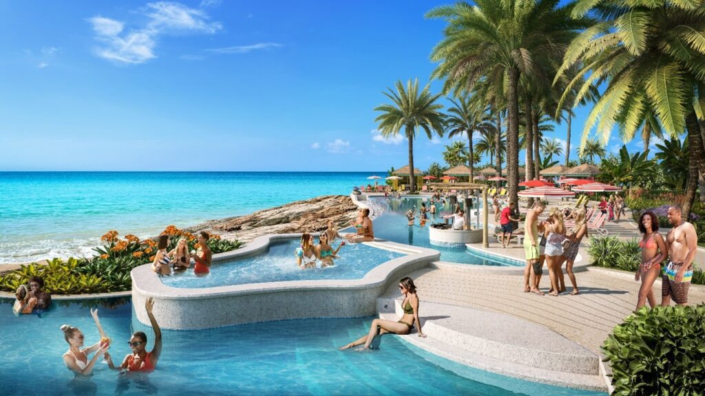 Construction begins on the first Royal Caribbean Beach Club.