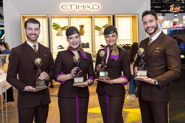 Etihad Airways Triumphs with Prestigious Cabin Crew Awards at Arabian Travel Market