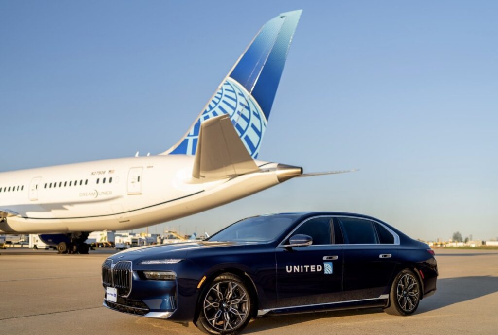 United Airlines Elevate Travel with BMW Free Luxury Tarmac Transfers