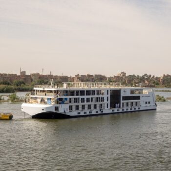 Viking Floats Out New Nile Ships Ptah and Sekhmet